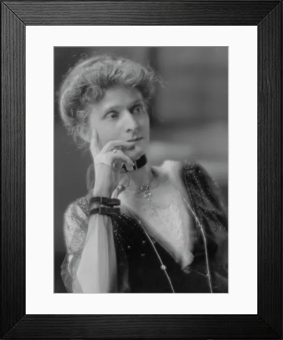 Framed Print : Hughes, Charles, Mrs. portrait photograph, 1916. Creator: Arnold Genthe Framed Print : Hughes, Charles, Mrs. portrait photograph, 1916. Creator: Arnold Genthe