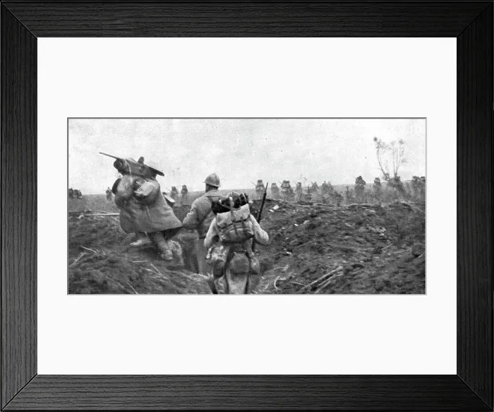 Framed Print : Les Journees glorieuses de la Somme; La progression du 12 septembre, a l'est de Clery... 1916. Creator: Unknown Framed Print : Les Journees glorieuses de la Somme; La progression du 12 septembre, a l'est de Clery... 1916. Creator: Unknown