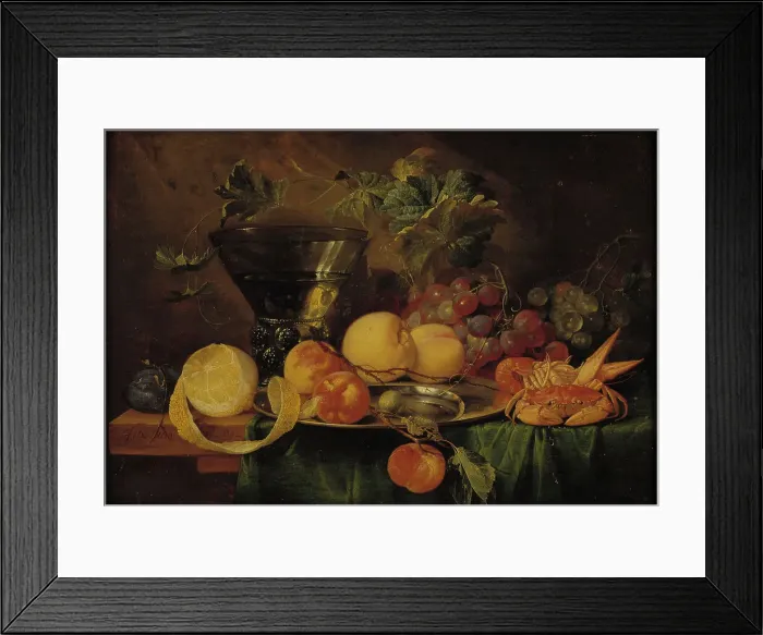 Framed Print : Still Life with a Roemer, 1652. Creator: Jan Davidsz de Heem Framed Print : Still Life with a Roemer, 1652. Creator: Jan Davidsz de Heem