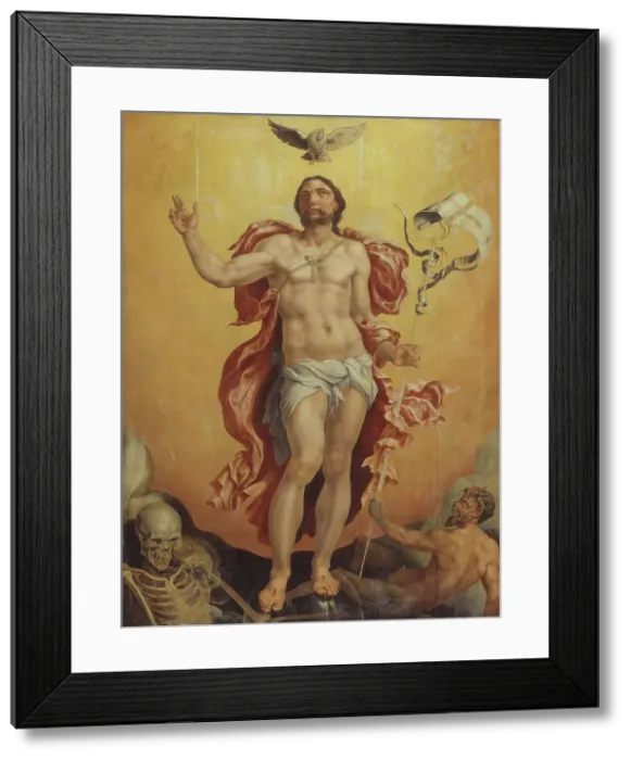 Framed Print : Christ victoring over Sin and Death, 1513-1574. Creator: Maerten van Heemskerck Framed Print : Christ victoring over Sin and Death, 1513-1574. Creator: Maerten van Heemskerck