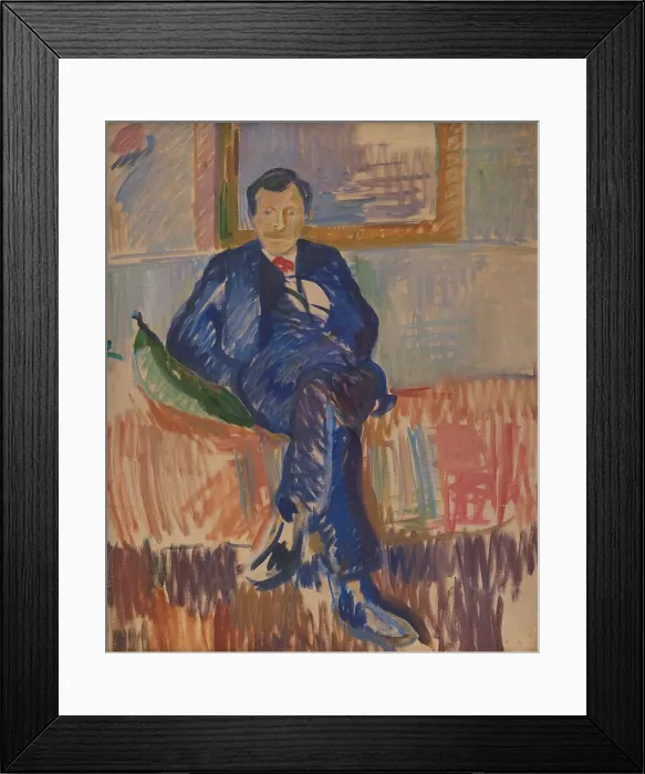 Framed Print : Portrait of the Painter Karl Schou, 1909-1913. Creator: Karl Isakson Framed Print : Portrait of the Painter Karl Schou, 1909-1913. Creator: Karl Isakson