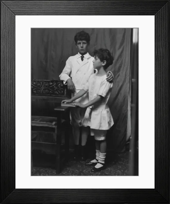 Framed Print : Kennerley, Richard and Morley, portrait photograph, 1912 or 1913. Creator: Arnold Genthe Framed Print : Kennerley, Richard and Morley, portrait photograph, 1912 or 1913. Creator: Arnold Genthe