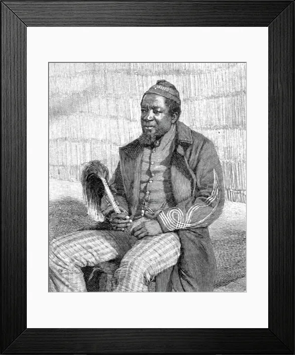 Framed Print : King Lewanika of Barotsi-Land who has lately come under the Protectorate of the British... 1891. Creator: Unknown Framed Print : King Lewanika of Barotsi-Land who has lately come under the Protectorate of the British... 1891. Creator: Unknown