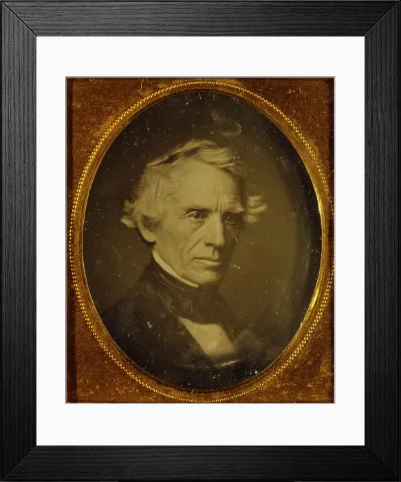 Framed Print : Portrait of Samuel Finley Breese Morse (1791-1872), ca 1845. Creator: Anonymous Framed Print : Portrait of Samuel Finley Breese Morse (1791-1872), ca 1845. Creator: Anonymous