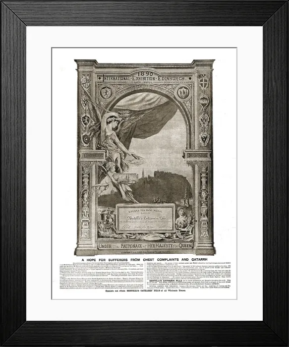 Framed Print : Bertelli's Catramin Pills; Gold Medal Diploma Nationl Exhibition Edinburgh 1890, 1891. Creator: Unknown Framed Print : Bertelli's Catramin Pills; Gold Medal Diploma Nationl Exhibition Edinburgh 1890, 1891. Creator: Unknown