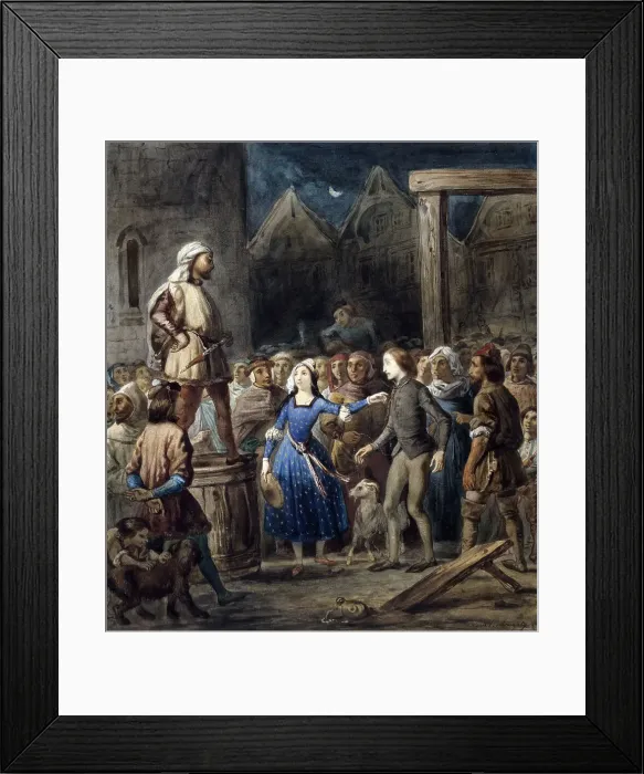 Framed Print : La Esmeralda, 1831. Creator: Boulanger, Louis Candide (1806-1867) Framed Print : La Esmeralda, 1831. Creator: Boulanger, Louis Candide (1806-1867)