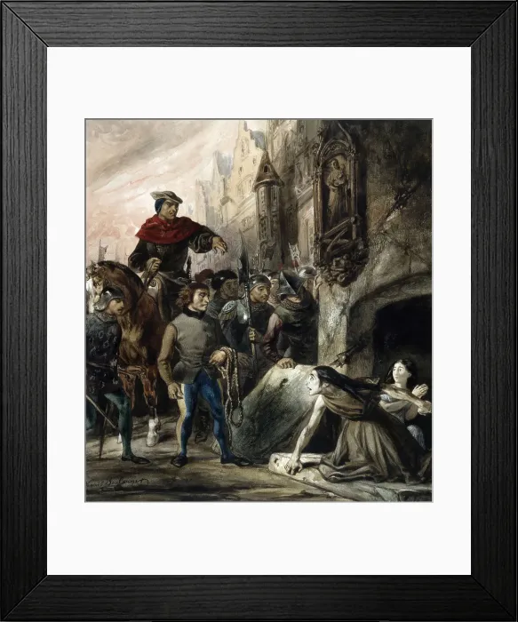 Framed Print : La Esmeralda, 1831. Creator: Boulanger, Louis Candide (1806-1867) Framed Print : La Esmeralda, 1831. Creator: Boulanger, Louis Candide (1806-1867)