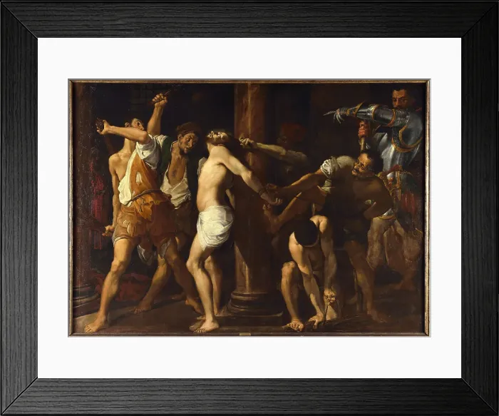 Framed Print : The Flagellation of Christ, ca. 1600. Creator: Carracci, Lodovico (1555-1619) Framed Print : The Flagellation of Christ, ca. 1600. Creator: Carracci, Lodovico (1555-1619)