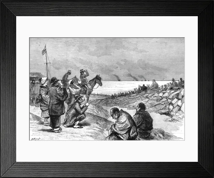 Framed Print : The Manoeuvres of the Japanese Army before His Majesty the Mikado; The Fleet Approaching... 1891. Creator: Unknown Framed Print : The Manoeuvres of the Japanese Army before His Majesty the Mikado; The Fleet Approaching... 1891. Creator: Unknown