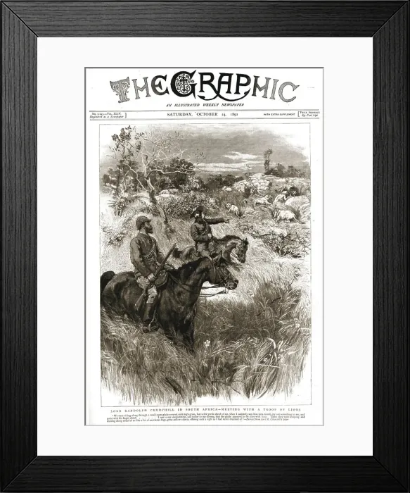 Framed Print : The Graphic, Front Cover Saturday, October 24, 1891, 1891. Creator: Unknown Framed Print : The Graphic, Front Cover Saturday, October 24, 1891, 1891. Creator: Unknown