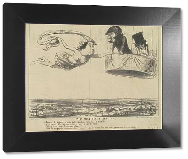 Enlèvement d'une fille de l'air, 19th century. Creator: Honore Daumier