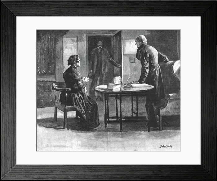 Framed Print : Tess of the D'Urbervilles, By Thomas Hardy; His Father and Mother were both in the... 1891. Creator: Hubert von Herkomer. Tess of the D'Urbervilles, By Thomas Hardy; His Father and Mother were both in the... 1891 Framed Print : Tess of the D'Urbervilles, By Thomas Hardy; His Father and Mother were both in the... 1891. Creator: Hubert von Herkomer. Tess of the D'Urbervilles, By Thomas Hardy; His Father and Mother were both in the... 1891