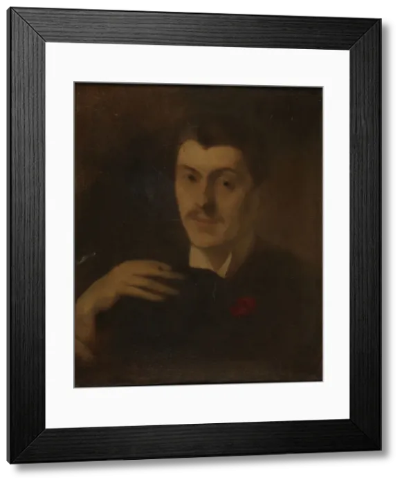 Framed Print : Portrait of Pol Neveux (1865-1939), End of 19th cen.. Creator: Carrière, Eugène (1849-1906) Framed Print : Portrait of Pol Neveux (1865-1939), End of 19th cen.. Creator: Carrière, Eugène (1849-1906)
