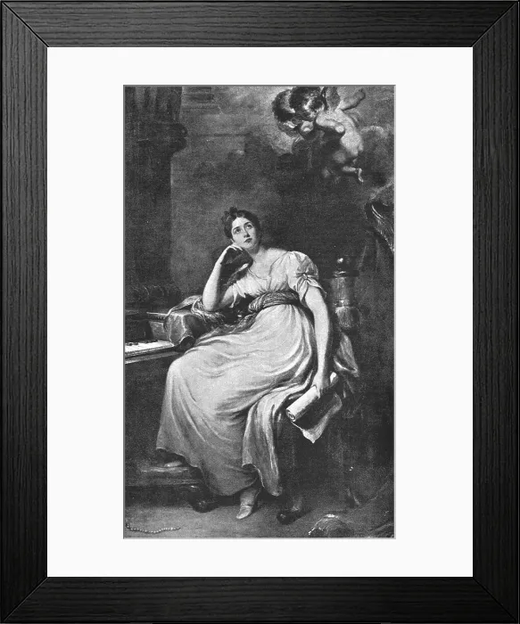 Framed Print : Mrs. John Williams at St. Cecilia; after Sir Thomas Lawrence, P.R.A. 1891. Creator: Thomas Lawrence