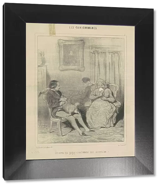 Un neveu qui gagne cruellement une succession, 19th century. Creator: Honore Daumier