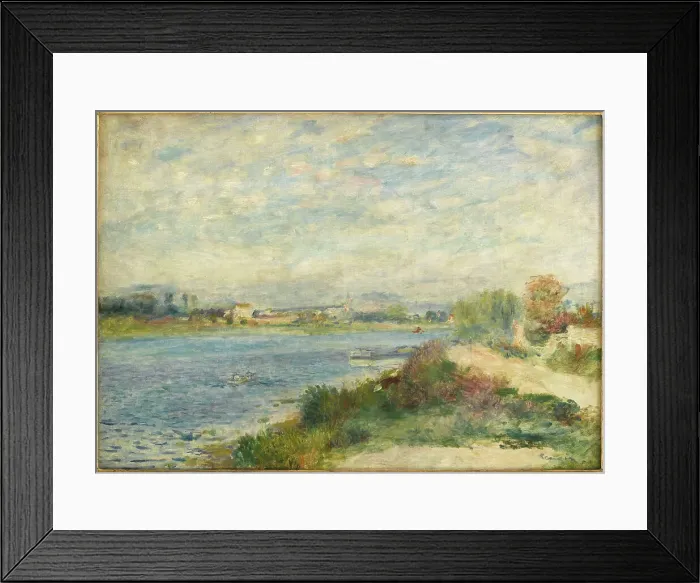 Framed Print : La Seine à Argenteuil, 1873. Creator: Renoir, Pierre Auguste (1841-1919) Framed Print : La Seine à Argenteuil, 1873. Creator: Renoir, Pierre Auguste (1841-1919)