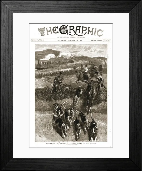 Framed Print : The Graphic, Front Cover Saturday, October 31, 1891, 1891. Creator: Unknown Framed Print : The Graphic, Front Cover Saturday, October 31, 1891, 1891. Creator: Unknown