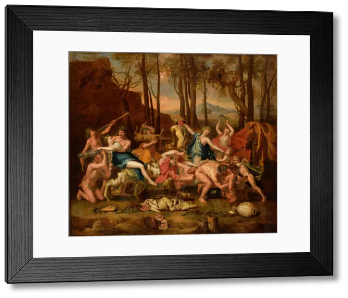 Framed Print : The Triumph of Pan, 1636. Creator: Poussin, Nicolas, (after) Framed Print : The Triumph of Pan, 1636. Creator: Poussin, Nicolas, (after)