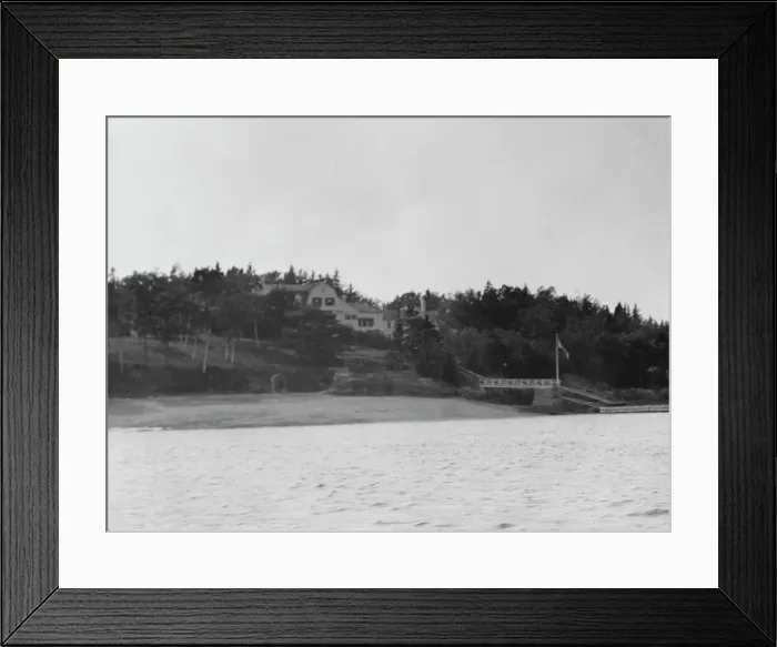 Framed Print : Charles Dana Gibson's seven hundred acre island, 1931 July 25. Creator: Arnold Genthe Framed Print : Charles Dana Gibson's seven hundred acre island, 1931 July 25. Creator: Arnold Genthe