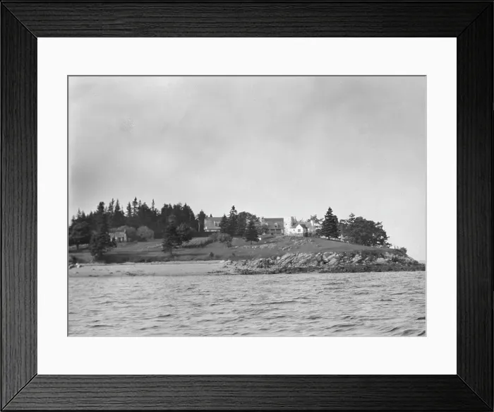 Framed Print : Charles Dana Gibson's seven hundred acre island, 1931 July 25. Creator: Arnold Genthe