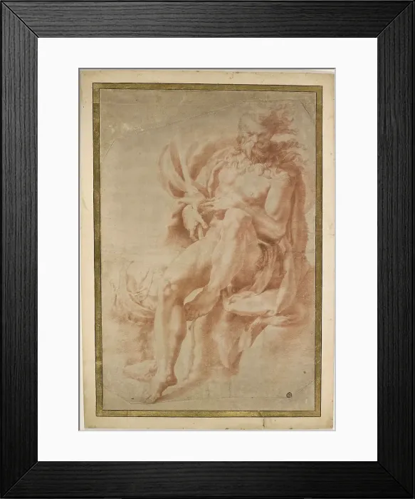 Framed Print : Aeolus sitting. Creator: Tibaldi, Pellegrino Framed Print : Aeolus sitting. Creator: Tibaldi, Pellegrino