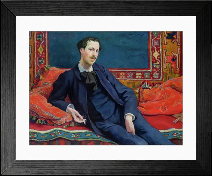 Framed Print : Portrait of the artist René Andreau (1870-1945), 1895. Creator: Monfreid, George-Daniel (Géo) de (1856-1929) Framed Print : Portrait of the artist René Andreau (1870-1945), 1895. Creator: Monfreid, George-Daniel (Géo) de (1856-1929)