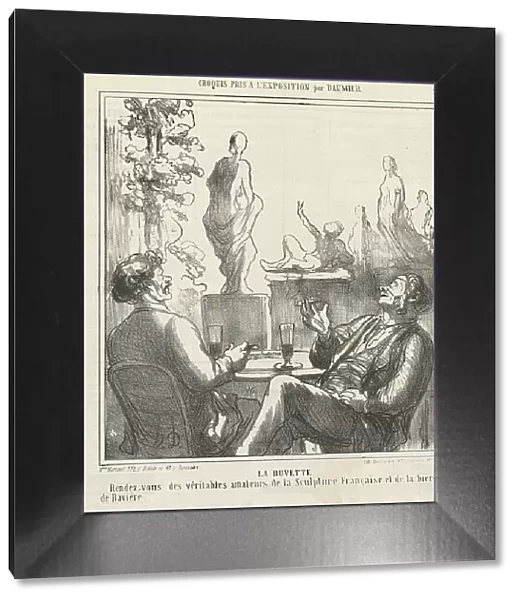 La Buvette, 19th century. Creator: Honore Daumier