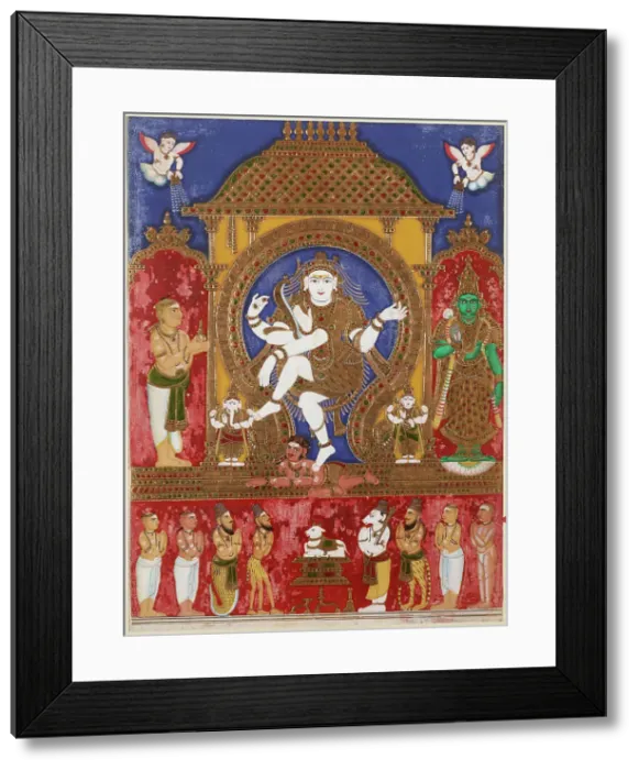 Framed Print : The cosmic dance of Shiva, 18th century. Creator: Indian Art Framed Print : The cosmic dance of Shiva, 18th century. Creator: Indian Art
