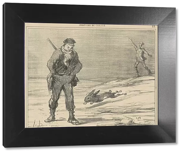 Si le chasseur a froid aux mains...le lièvre n'a pas froid aux pieds... 19th century. Creator: Honore Daumier