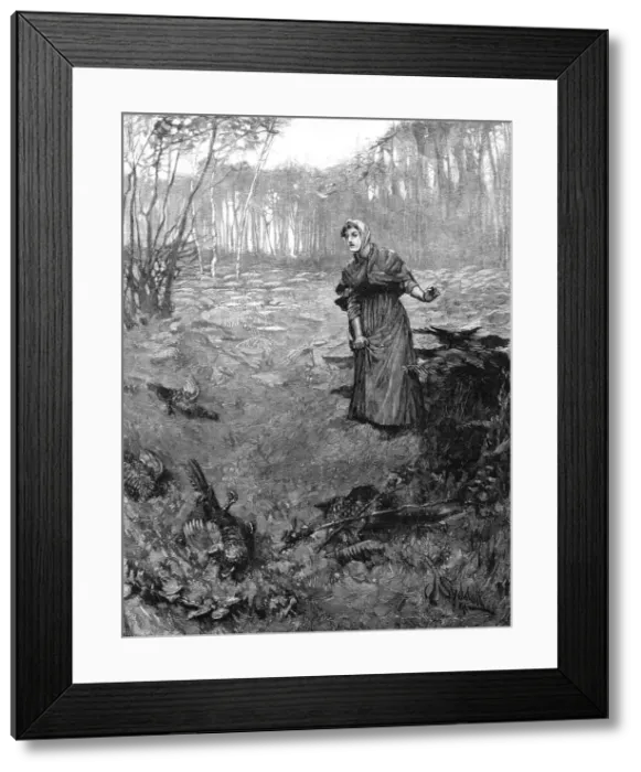 Framed Print : Tess of the D'Urbervilles, By Thomas Hardy; The plantation wherein she had taken... 1891. Creator: Hubert von Herkomer. Tess of the D'Urbervilles, By Thomas Hardy; The plantation wherein she had taken... 1891 Framed Print : Tess of the D'Urbervilles, By Thomas Hardy; The plantation wherein she had taken... 1891. Creator: Hubert von Herkomer. Tess of the D'Urbervilles, By Thomas Hardy; The plantation wherein she had taken... 1891