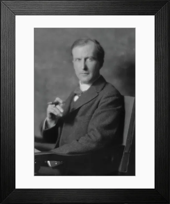 Framed Print : Huggins, Harvey O. Mr. or Harvey O'Higgins, portrait photograph, 1914. Creator: Arnold Genthe Framed Print : Huggins, Harvey O. Mr. or Harvey O'Higgins, portrait photograph, 1914. Creator: Arnold Genthe