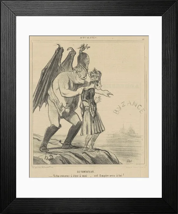 Framed Print : Le Tentateur, 19th century. Creator: Honore Daumier Framed Print : Le Tentateur, 19th century. Creator: Honore Daumier