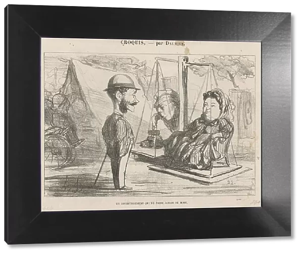 Un divertissement qui ne passe jamais de mode, 19th century. Creator: Honore Daumier