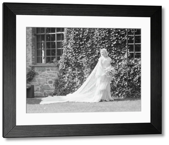 Framed Print : Harden, Rosemary, Miss, at her wedding, between 1928 and 1942. Creator: Arnold Genthe Framed Print : Harden, Rosemary, Miss, at her wedding, between 1928 and 1942. Creator: Arnold Genthe