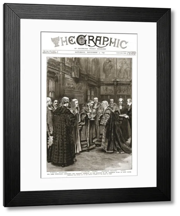 Framed Print : The Graphic, Front Cover Saturday, November 7, 1891, 1891. Creator: Unknown Framed Print : The Graphic, Front Cover Saturday, November 7, 1891, 1891. Creator: Unknown