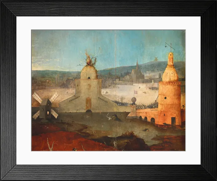 Framed Print : The Temptation of Saint Anthony (Triptych). Detail, c. 1500. Creator: Bosch, Hieronymus (c. 1450-1516) Framed Print : The Temptation of Saint Anthony (Triptych). Detail, c. 1500. Creator: Bosch, Hieronymus (c. 1450-1516)