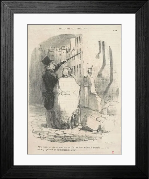 Framed Print : Vois comme ils m'avaient abimé... 19th century. Creator: Honore Daumier Framed Print : Vois comme ils m'avaient abimé... 19th century. Creator: Honore Daumier