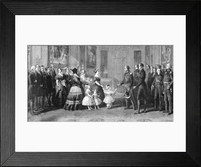Framed Print : H.R.H. The Prince of Wales, at Her Majesty's Reception of King Louis Philippe in Windsor... 1844. Creator: Franz Xaver Winterhalter Framed Print : H.R.H. The Prince of Wales, at Her Majesty's Reception of King Louis Philippe in Windsor... 1844. Creator: Franz Xaver Winterhalter