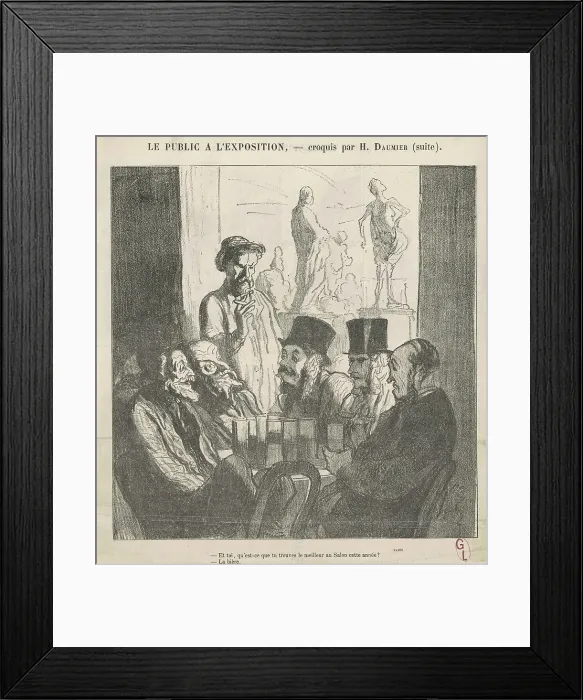 Framed Print : Et toi, qu'est-ce que tu trouves de meilleur... 19th century. Creator: Honore Daumier Framed Print : Et toi, qu'est-ce que tu trouves de meilleur... 19th century. Creator: Honore Daumier