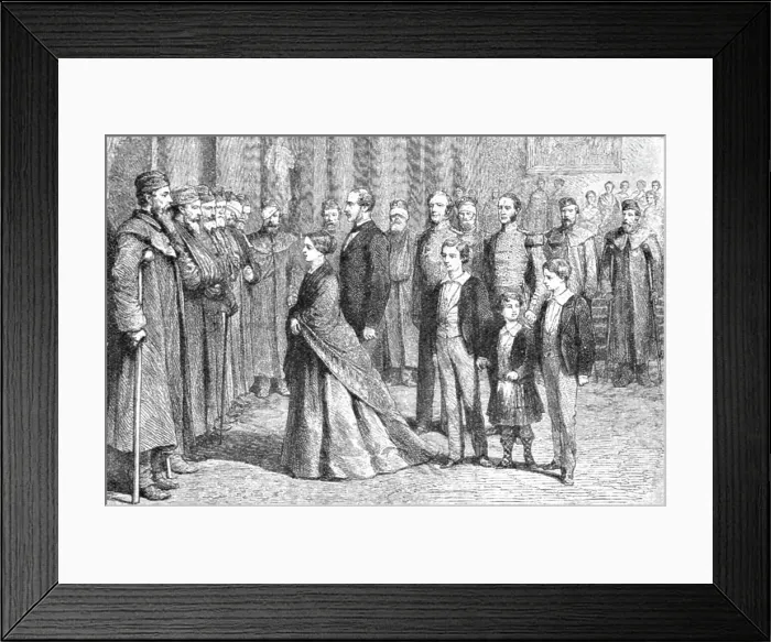 Framed Print : H.R.H. The Prince of Wales accompanying Her Majesty at the Decoration of the Crimea... 1891. Creator: Unknown Framed Print : H.R.H. The Prince of Wales accompanying Her Majesty at the Decoration of the Crimea... 1891. Creator: Unknown