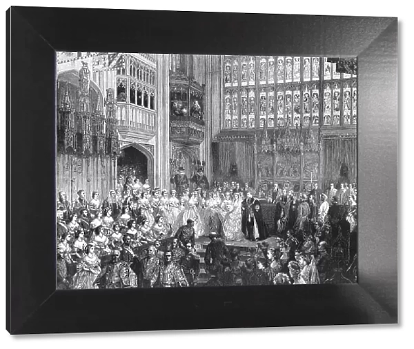 The Marriage of T.R.H. The Prince of Wales and The Princess Alexandra of Denmark in St.... 1891. Creator: George Housman Thomas