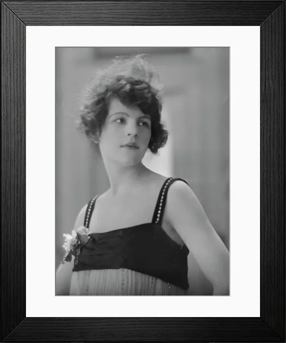 Framed Print : Huyler, Miss, portrait photograph, 1915 May 4. Creator: Arnold Genthe Framed Print : Huyler, Miss, portrait photograph, 1915 May 4. Creator: Arnold Genthe