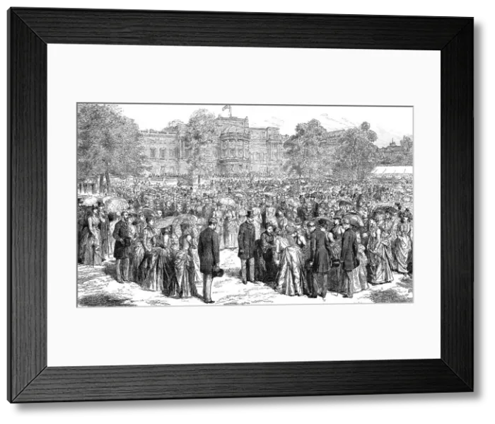 Framed Print : H.R.H. The Prince of Wales attending Her Majesty at the Royal Jubilee Garden Party... 1887, 1891. Creator: Unknown Framed Print : H.R.H. The Prince of Wales attending Her Majesty at the Royal Jubilee Garden Party... 1887, 1891. Creator: Unknown