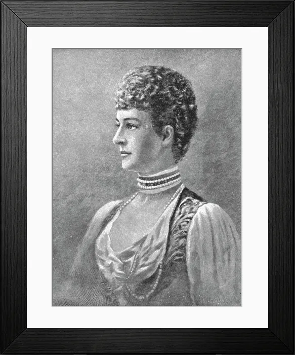Framed Print : H.R.H. The Princess Of Wales; after Henry Van Der Weyde, 1891. Creator: Henry van der Weyde Framed Print : H.R.H. The Princess Of Wales; after Henry Van Der Weyde, 1891. Creator: Henry van der Weyde
