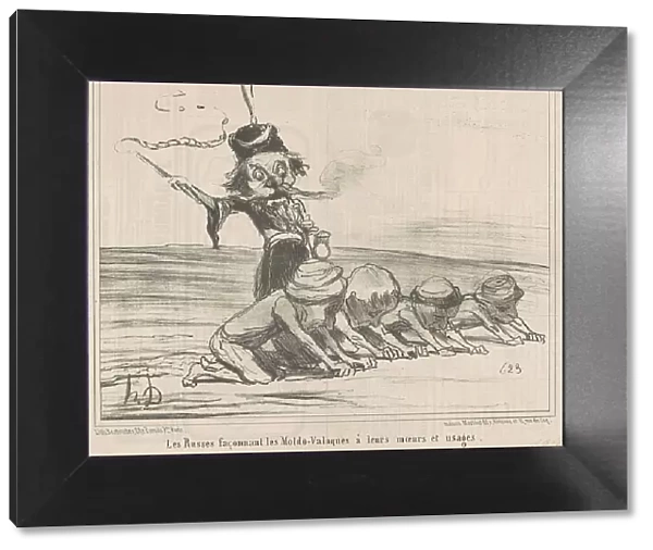 Les facconnant les Moldo-Valaques... 19th century. Creator: Honore Daumier