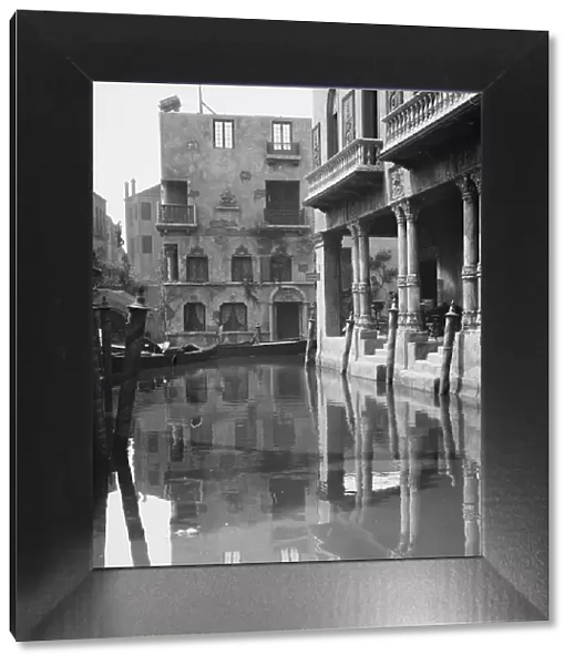 Unidentified buildings, possibly movie sets, associated with Famous Players Lasky, c1911-c1942. Creator: Arnold Genthe