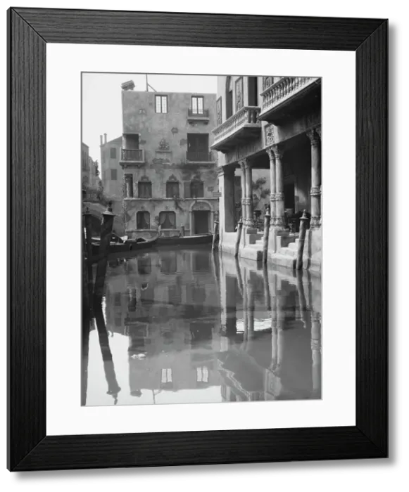 Framed Print : Unidentified buildings, possibly movie sets, associated with Famous Players Lasky, c1911-c1942. Creator: Arnold Genthe Framed Print : Unidentified buildings, possibly movie sets, associated with Famous Players Lasky, c1911-c1942. Creator: Arnold Genthe