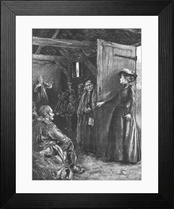 Framed Print : Tess of the D'Urbervilles, By Thomas Hardy; The three o'clock sun shone full upon him... 1891. Creator: Hubert von Herkomer. Tess of the D'Urbervilles, By Thomas Hardy; The three o'clock sun shone full upon him... 1891 Framed Print : Tess of the D'Urbervilles, By Thomas Hardy; The three o'clock sun shone full upon him... 1891. Creator: Hubert von Herkomer. Tess of the D'Urbervilles, By Thomas Hardy; The three o'clock sun shone full upon him... 1891