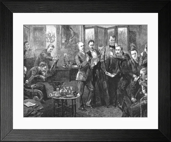 Framed Print : Friends Of Harmony, 1891. Creator: Sydney Prior Hall. Friends Of Harmony, 1891. Creator: Sydney Prior Hall Framed Print : Friends Of Harmony, 1891. Creator: Sydney Prior Hall. Friends Of Harmony, 1891. Creator: Sydney Prior Hall