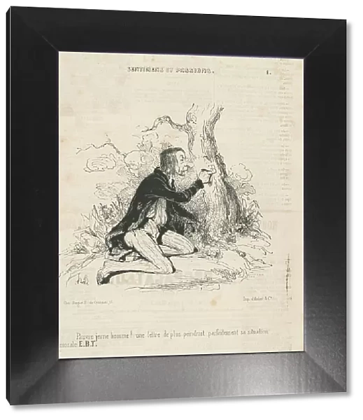 Pauvre jeune homme!, 19th century. Creator: Honore Daumier